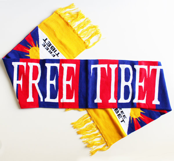 Schal mit Tibetflagge FREE TIBET