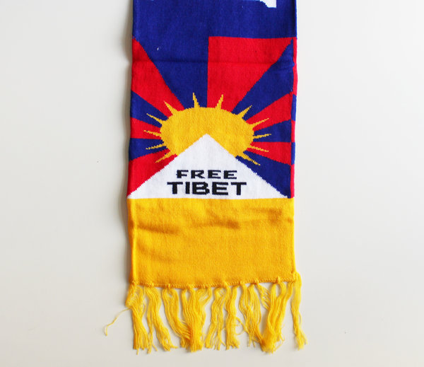 Schal mit Tibetflagge FREE TIBET