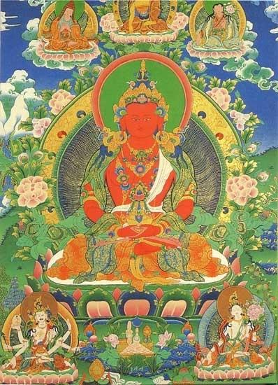 Postkarte Buddha Amitayus