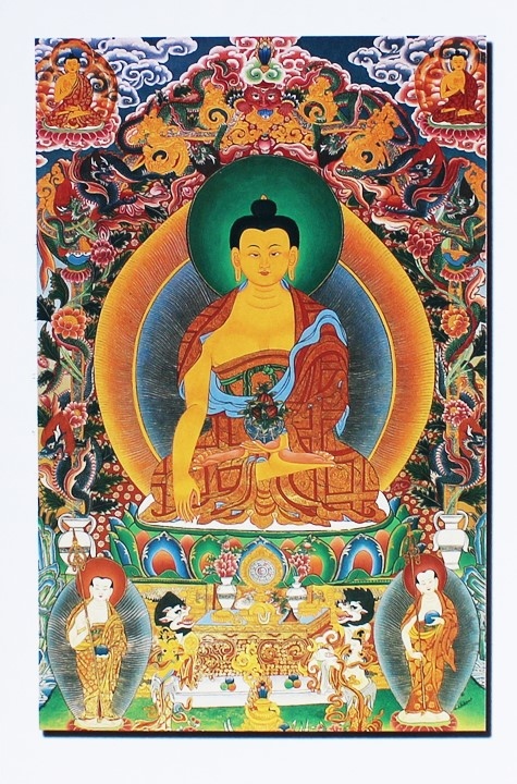 Postkarte Shakyamuni Buddha als Akshobhya Buddha