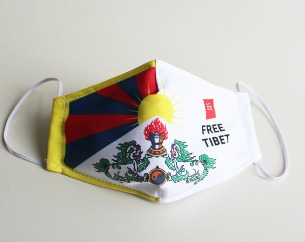Gesichtsmaske Tibetflagge