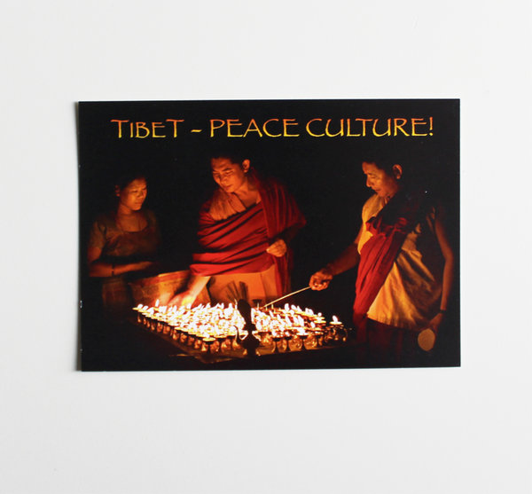 Postkarte Tibet - Peace Culture!