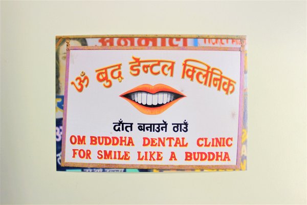 Postkarte Buddha-Smile