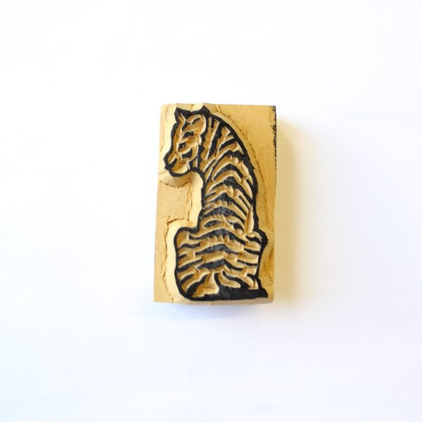 Tiger-Rücken Holzstempel